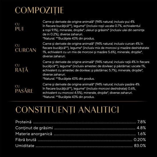 Hrană umedă pentru pisici adulte, 4x 85g, cu carne de pasăre în aspic 