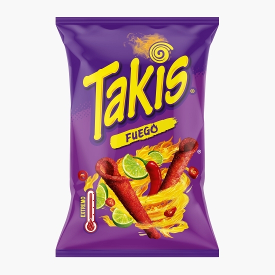 Tortilla Chips cu aromă de ardei iute și lămâie verde 90g