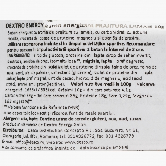 Baton energizant Lemon Cake 50g