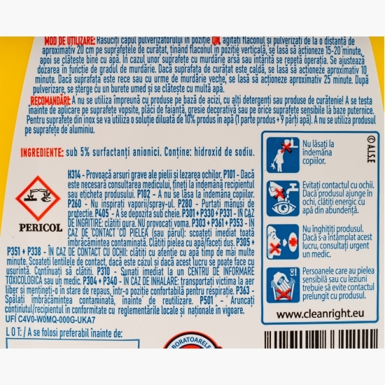 Soluție pentru curățat aragazul Toji Forte 0.75l