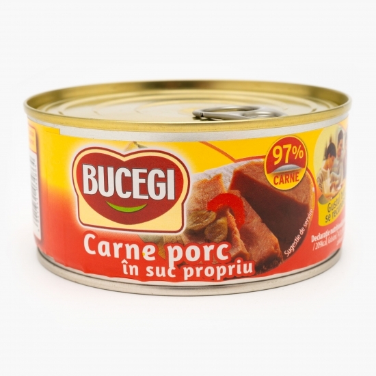 Carne porc în suc propriu 300g