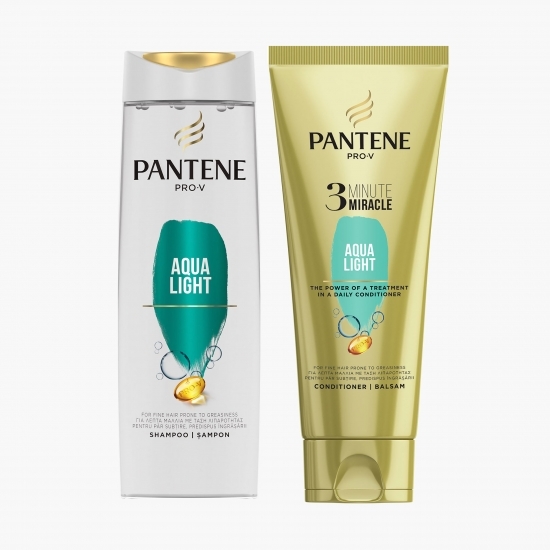 Pachet Pro-V Aqua Light: șampon 400ml+ balsam 3 Minute Miracle