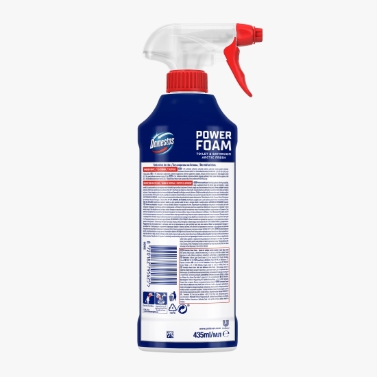 Spray spumă de curățare toaletă şi baie Power Foam Briza Mării 0.435l 