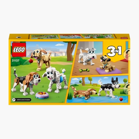 Câini adorabili, 31137 Creator 3 în 1, 475 piese, +7 ani