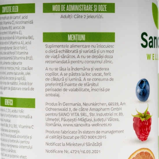 Jeleuri multivitamine echilibru zilnic 60 buc