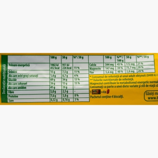 Biscuiți cu cereale și fructe 50g