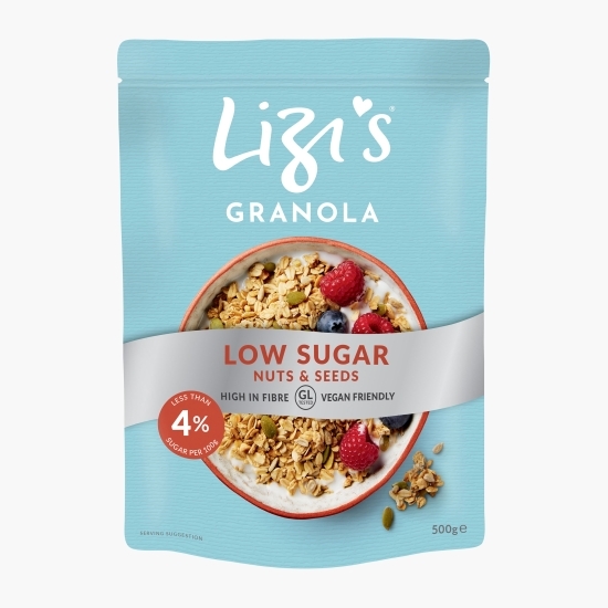 Granola Low Sugar nuci și semințe 500g
