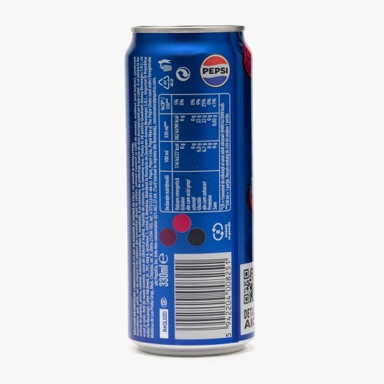 Băutură carbogazoasă aromă de cola și gust de zmeură, 6x0.33l