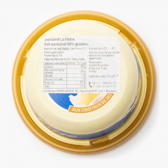 Unt cu sare de mare La Motte, 80% grăsime, 250g