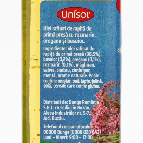 Ulei de primă presă rozmarin, oregano și busuioc 0.25l