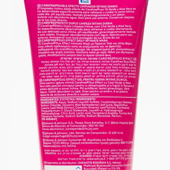 Gel pentru igiena intimă Duo Effect cu ceai verde şi aloe 200ml