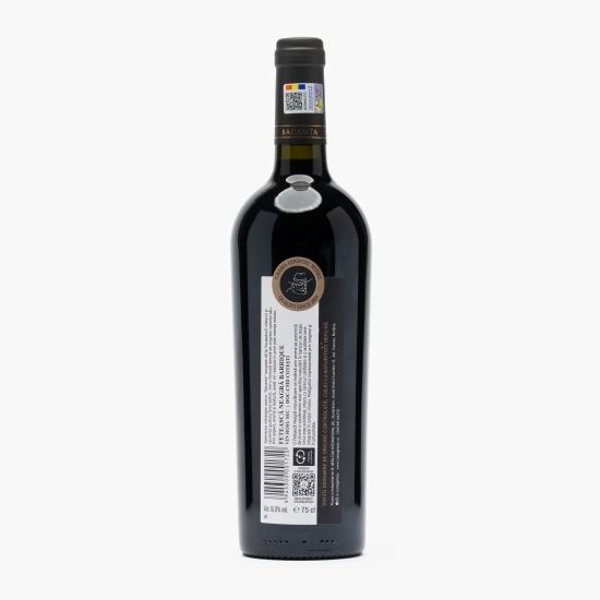 Vin roșu sec Bacanta Fetească Neagră D.O.C., 15%, 0.75l
