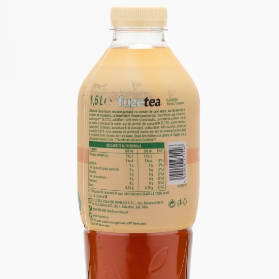 Ceai negru piersici și trandafiri zero zahăr 1.5l