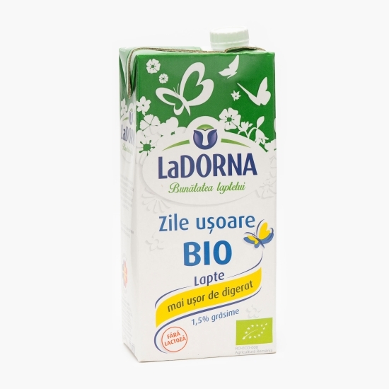 Lapte eco fără lactoză, 1.5% grăsime, „Zile ușoare” 1l