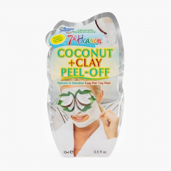 Mască de față exfoliantă cu nucă de cocos și argilă 10ml