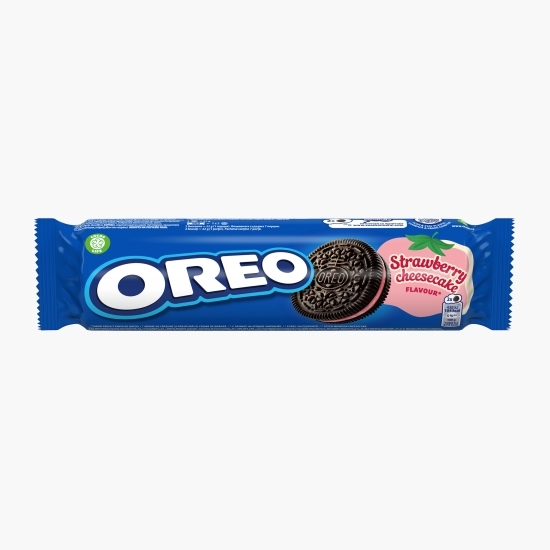 Biscuiți cu cacao și cremă cu căpșune Strawberry Cheesecake 154g