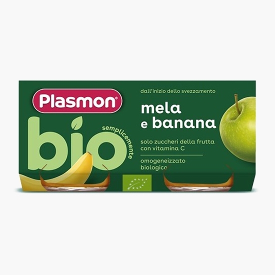 Piure eco de mere și banane 2x80g