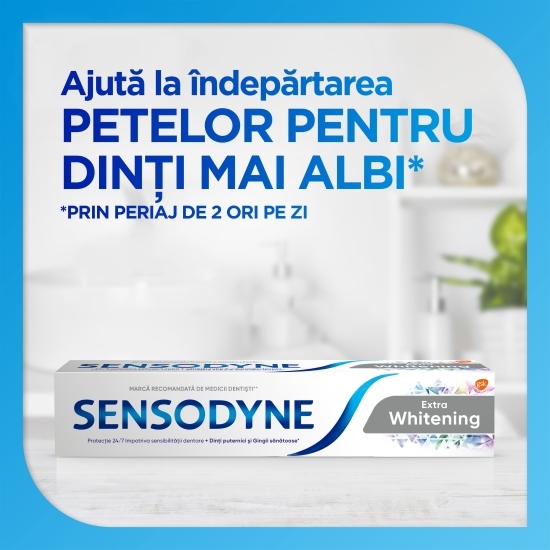Pastă de dinți cu fluor pentru albire Extra Whitening 100ml
