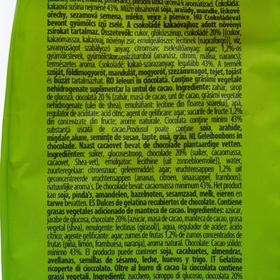 Jeleuri de fructe învelite în ciocolată Choco&Fruit 195g
