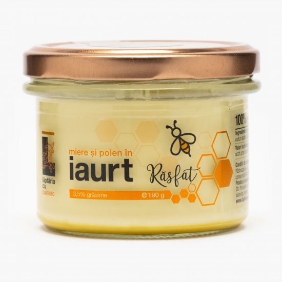 Iaurt cu miere și polen 3.5% grăsime, 190g