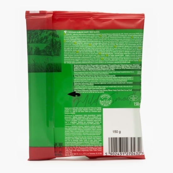 Brânză Irish Cheddar Red (roșu) felii 150g