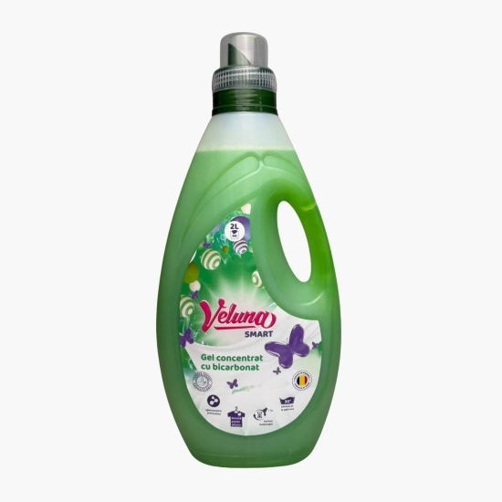 Detergent de rufe gel concentrat Smart cu bicarbonat, 40 spălări, 2l