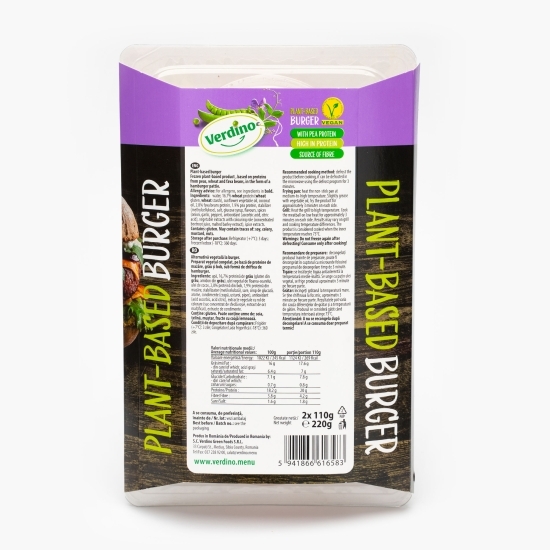 Burger vegetal congelat 2x110g