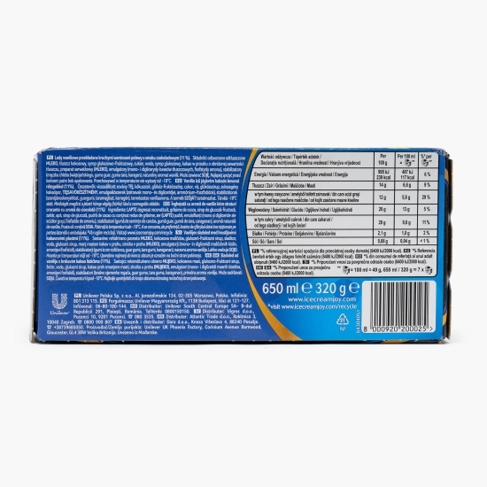 Tort de înghețată cu aromă de vanilie 650ml