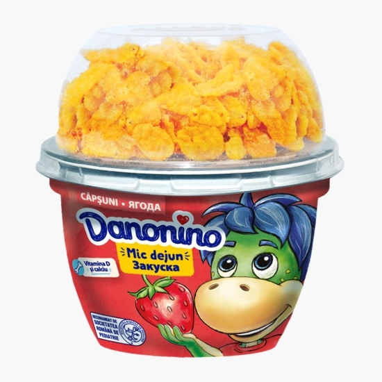 Iaurt Mic Dejun cu căpșuni și topping de cereale, 2% grăsime, 143g