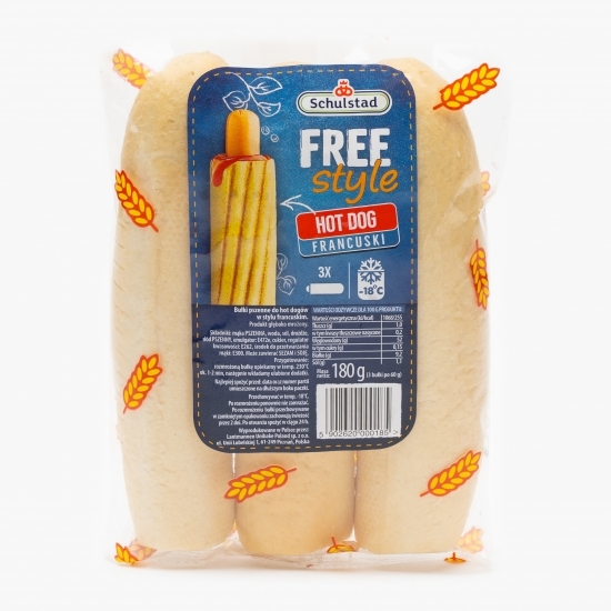 Baghetă Hot Dog French 3x60g 