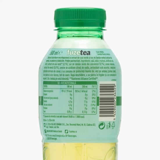 Ceai verde lime și mentă 0.5l