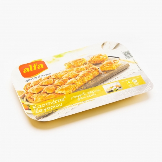 Plăcintă Zagori Kassiata cu ceapă, germeni de grâu, praz și morcov 650g 