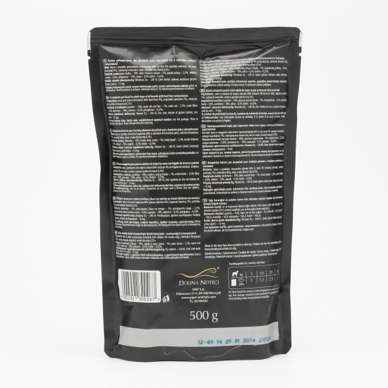 Hrană umedă pentru câini adulți, 500g, cu ficat de vită