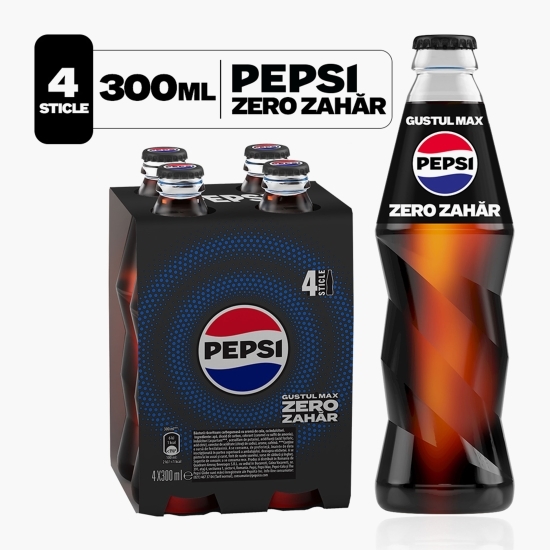 Băutură carbogazoasă aromă cola Max, zero zahăr 4x0.3l