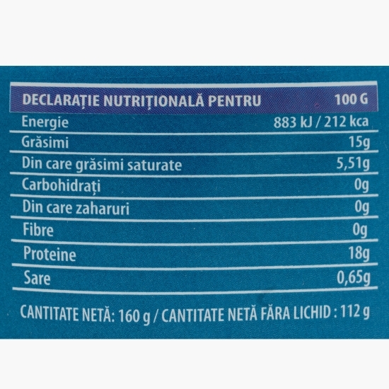 Ton mărunțit în ulei de floarea soarelui 160g