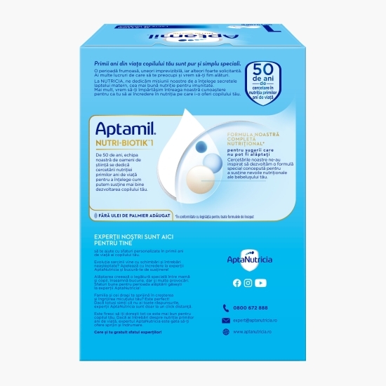 Lapte praf Nutri-Biotik 1, 0-6 luni, 2x600g