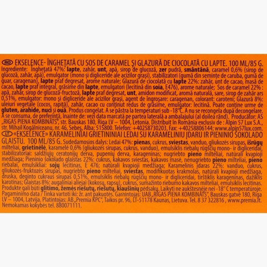 Înghețată dublu caramel 100ml