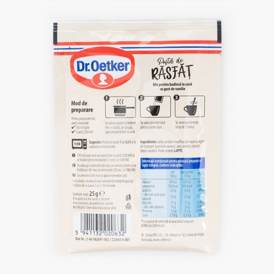 Mix pentru budincă Poftă de răsfăț cu gust de vanilie 25g