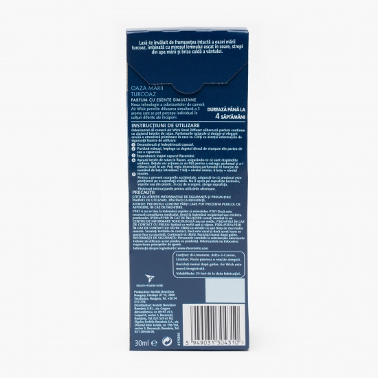 Odorizant bețișoare de ratan Turquoise Oasis 30ml