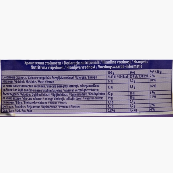 Biscuiți cu cremă de ciocolată Sensations Cookies 156g