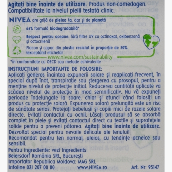 Fluid pentru ten cu SPF50+ și niacinamidă Derma Skin Clear 40ml  