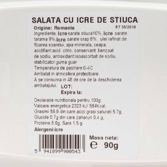 Salată cu icre știucă 90g