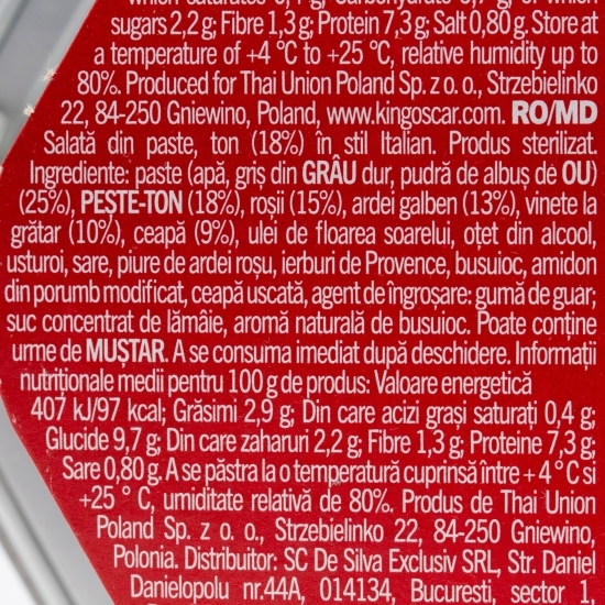 Salată cu ton în stil italian 220g