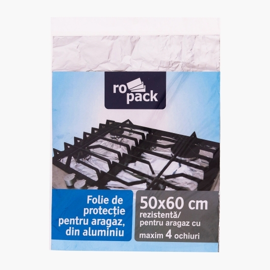 Folie de aluminiu pentru aragaz, 50x60cm, 1 buc