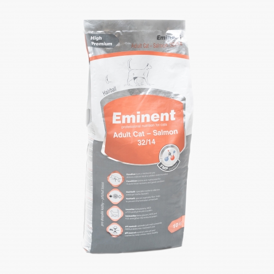 Hrană uscată pentru pisici adult, 10kg, somon