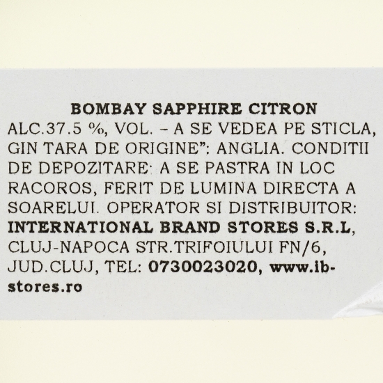 Gin Citron Presse 37.5% alc. 0.7l
