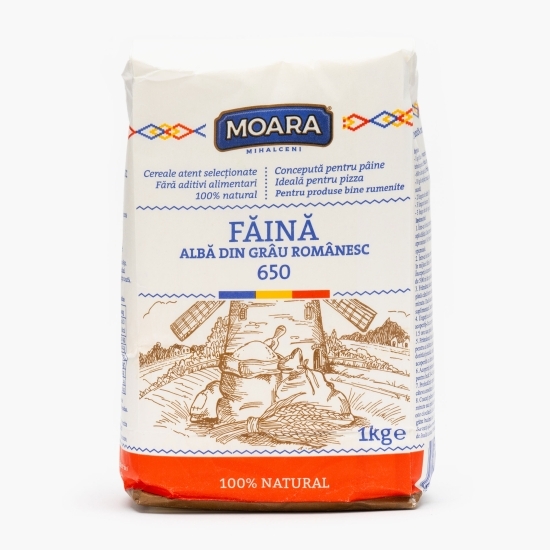 Făină albă din grâu românesc tip 650 1kg