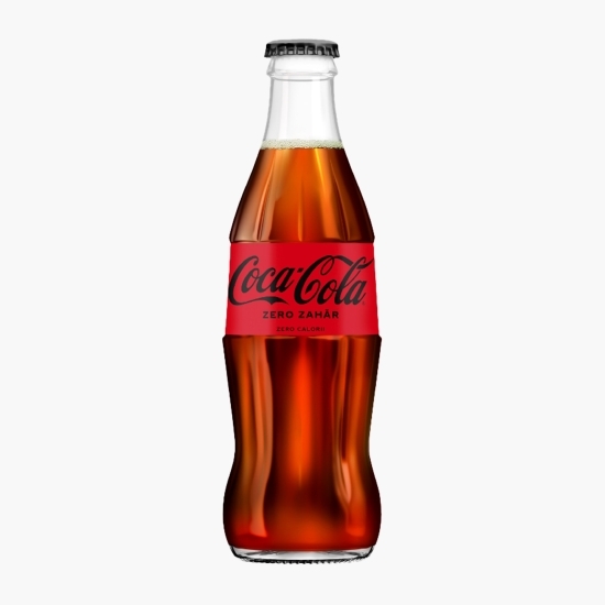 Băutură carbogazoasă cola sticlă, fără zahăr 0.33l