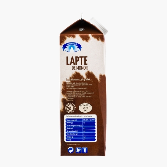 Lapte 1.5% grăsime, 1l
