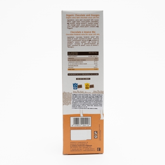 Ciocolată eco, 70% cacao, cu portocale 100g